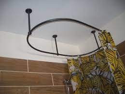 The one distinction is the situation of the bar. Oval Shaped 360 Degrees Shower Curtain Rod For Bathroom Etsy