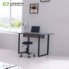 Eureka ergonomic z60 gaming desk 60 z shaped large pc computer gaming desks. China Clear Tempered Glass Top Office Computer Desk With Metal Leg China Office Desk Glass Table