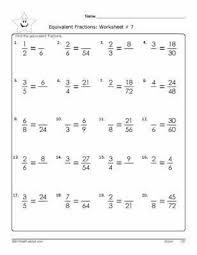 9 Worksheets For Practicing Equivalent Fractions Fractions Worksheets Fractions Worksheets Grade 4 Math Fractions Worksheets