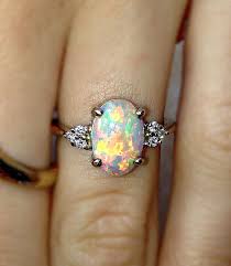 Awesome 52 Stunning Stone Engagement Rings Engagement Rings Opal Diamond Wedding Bands Opal Engagement