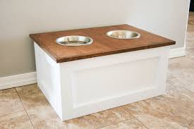 Diy Dog Food Station With Storage Diy Dog Food Dog Food Station Dog Food Stands