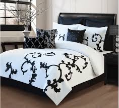 Black And White King Comforter Set On Sale 9 Piece Elegant Comforter Set Comforter Sets White Comforter Elegant Comforter Sets