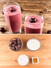 Cherry Pomegranate Smoothie With Greek Yogurt And Almond Milk Recipe Pomegranate Smoothie Greek Yogurt Smoothie Antioxidant Smoothie