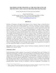 The army act, 1950 _. Pdf Doctrine Of Frustration As The Second Level Of Protection The Case Of Frustrated Travellers