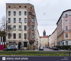 Stock Photo View Of Berlin Street Showing Old And Renovated Apartment Buildings Mitte Berlin Germany Berlin Street Apartment Building Street