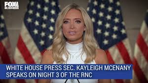 Her history of birtherism and other lies have also come under scrutiny. Fox Business White House Press Secretary Kayleigh Mcenany Addresses Rnc Facebook