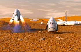Hd wallpapers and background images. Wallpaper Mars Spaceship Transport Private Dragon Spacex Images For Desktop Section Kosmos Download