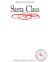 Simple bussines letterhead green premium vector. Free Printable Christmas Stationery From The Desk Of Santa Claus Letterhead Novocom Top