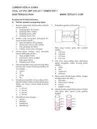 Contoh file soal bahasa jawa kelas 6 semester 1 2020. Soal Uh Ipa Kelas 7 Semester 1 Bab Pengukuran Pdf