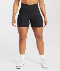 Gymshark Legacy Logo Tight Shorts - Black | Gymshark