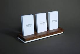 These business card holders keep your cards organized. Amazon Com Multiple Business Card Holder For Desk Wood Business Card Stand Wood Multiple Business Card Display For 3 Vertical Portrait Cards Handmade