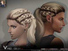 Wingssims Wings Os0814 Sims Hair Sims 4 Hair Male Hair Styles