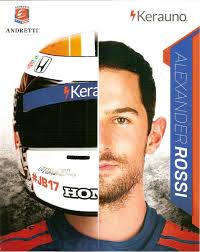 2018 ALEXANDER ROSSI KERAUNO INDIANAPOLIS 500 HERO PHOTO CARD POSTCARD INDY  CAR