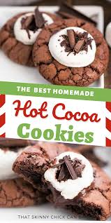 Hot Chocolate Cookies Recipe Hot Cocoa Cookies Cookie Bar Recipes Hot Chocolate Cookies