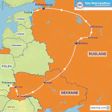 Rusland, officieel de russische federatie, is het grootste land ter wereld. Stepmap Camperreis Oekraine Rusland Landkarte Fur World