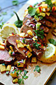 Bourbon Peach Pork Tenderloin Recipe Peach Salsa Pork Tenderloin Peach Salsa Recipes