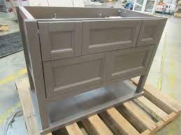 Glacier bay country inn is a beautiful lodge in gustavus alaska that has served guests visiting the glacier bay national park area for over 30 years. Glacier Bay Ashland 37 In W X 19 In D Bathroom Vanity In Taupe Gray Missing Vanity Top Alii36p2 Tg Mn Home Outlet Auction Burnsville 88 K Bid