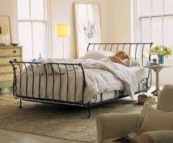 Plus, it includes three slats for supporting a fitting mattress and box spring of your choice. 9 French Iron Sleigh Bed Ideas Sleigh Beds Bed Iron Bed