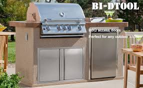 304 brushed stainless steel bbq access