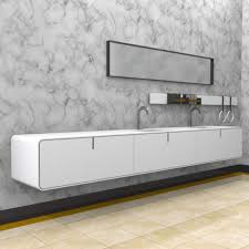 Offsetting the sink in the vanity is a clever option for creating a larger area of open counter space. Ciclo Vanity Unit 3d Model Formfonts 3d Models Textures