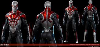 Man, the helmet almost looks like iron man's helmet, but like it's been modded for spidey 2099. Artstation Marvel S Spider Man 2099 White Leroy Chen