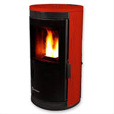 Poele A Granules Sans Bouilleur 10kw Rouge 20732 En 2019 Products Magasin Electromenager Poele A Granules Et Bouilleur