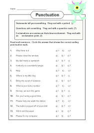 Multiple Choice Punctuation Kidspressmagazine Com Punctuation Free English Worksheets Grammar Practice