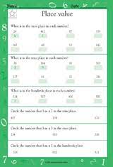 This lesson is aimed at ks1 and has elements of fluency, problem solving and reasoning. Place Value Ones Tens Hundreds Worksheet Grade 1 Teachervision