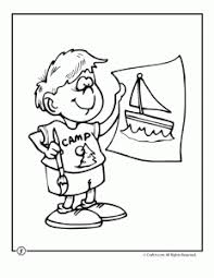 Summer camp printable coloring pages. Camp Activities Camping Coloring Pages