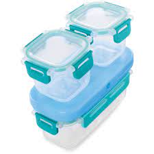 The rubbermaid lunchbox lunchblox lunch bag review brings to you the design details of the rubbermaid lunch box and how it can rubbermaid lunchblox lunch bag review | 5 major features. Rubbermaid Lunchblox Leak Proof Snack Pack Lunch Containers Reflecting Pool Blue Walmart Com Walmart Com