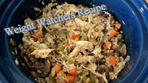 I looked at the homepage of my website the other day and all i could see was golden, brown, yellowy foods. Crockpot Chicken Mushroom And Rice Casserole Weight Watchers Youtube