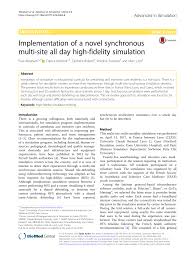 PDF) Implementation of a novel synchronous multi-site all day high-fidelity  simulation