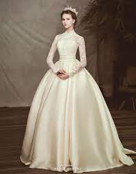 This Vintage Inspired Gown From Blanc Neul Featuring Classic Lace Detailing And High Neck Design Is Making Us Swoon High Neck Wedding Dress Princess Wedding Dresses Wedding Dresses Vintage