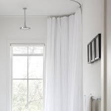 Oval ceiling shower curtain track. Linen Shower Curtain 72 X72 Curtains With Etsy In 2021 Shower Curtain Track White Shower Curtain Clawfoot Tub Shower Curtain