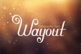 Take a look at this wedded out collection we made, to make your search easier and help you on. Wayout Calligraphic Vintage Font In Fonts On Yellow Images Creative Store