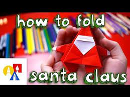 How To Fold An Origami Santa Claus Christmas Origami Origami Santa Claus Origami Santa