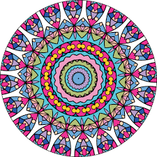 abstrakte bunte Mandala-Hintergrund. Anti-Stress-Therapiemuster 23361835  Vektor Kunst bei Vecteezy