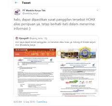 Cara menjawab panggilan interview lewat email dalam bahasa inggris. Klarifikasi Pt Waskita Karya Bantah Adakan Interview Rekruitmen Karyawan Turnbackhoax Id