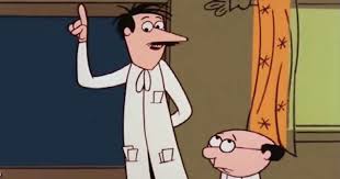 A mole who is one of the cartoons jimmy sees. Clyde Crashcup Leonardo Classic Cartoon Characters Purple Clover