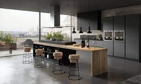 cette cuisine est presentee par cuisines hugo martin cuisine moderne gris anthracite et bois exposee cuisine moderne grise cuisine moderne cuisines design
