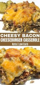 Low Carb Bacon Cheeseburger Casserole Curbing Carbs Bacon Cheeseburger Casserole Bacon Cheeseburger Bacon Casserole