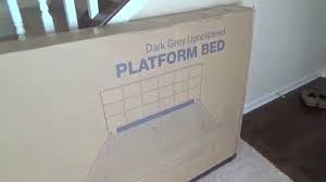 This platform bed is 16 in. Zinus Sleep Revolution Platform Bed Upholstered Queen Frame Unboxing And Review Youtube