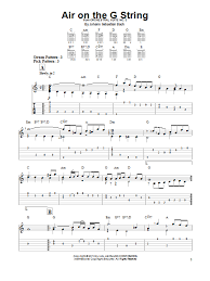 Air On The G String By Johann Sebastian Bach Easy Guitar Tab Guitar Instructor