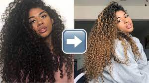 The same goes for coloring and highlights. Highlights On Curly Hair No Damage Youtube