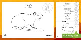Symbol of chinese new year 2022. Chinese New Year Animals Colouring Sheets Teacher Made
