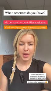 What accounts do you have? Other pages I run:, @femalegrowthgame ,  @womenofthefuture.co , And some German pages 🥰 My personal account:  @iamevakaiser My theme