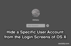 How To Hide A Specific User Account From Login Screens Of Os X Accounting Osx Mac Os