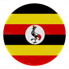 3D Flag of Uganda on a avatar circle. 18880277 PNG
