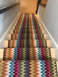 4.9 out of 5 based on 5276 reviews. Rainbow Zig Zag Stair Runner Staircase Boston By The Carpet Workroom Houzz