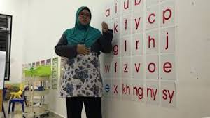 Poster yang mengandungi lirik lagu abu ada ayam dengan ilustrasi yang menarik. Cikguazleen Youtube Cute766